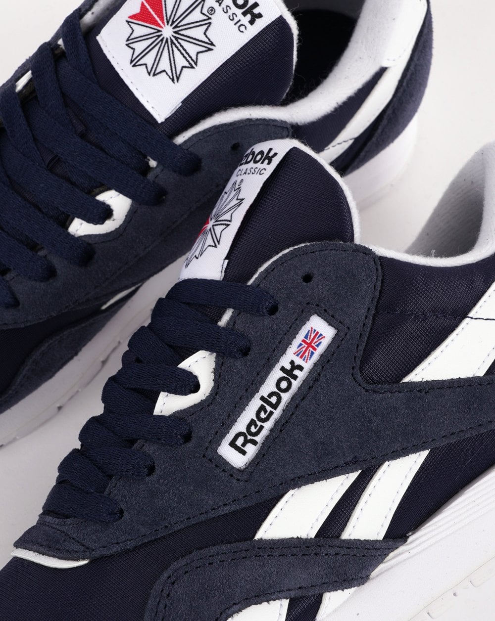 Reebok Classic Nylon Trainers Vector Navy/Cloud White - Image 3
