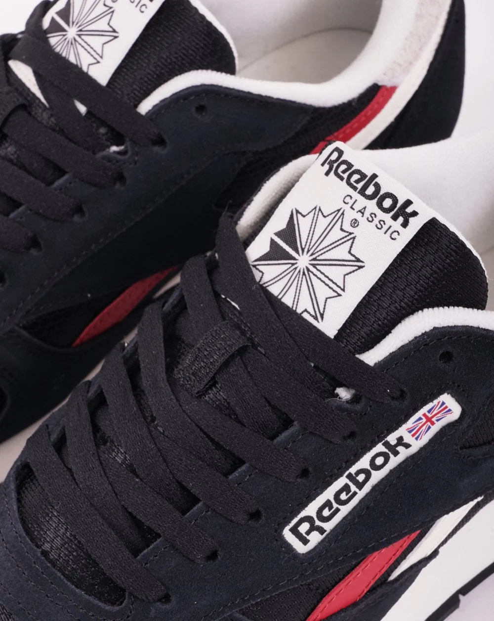 Reebok Classic Trainers Black/Chalk/Red - Image 2