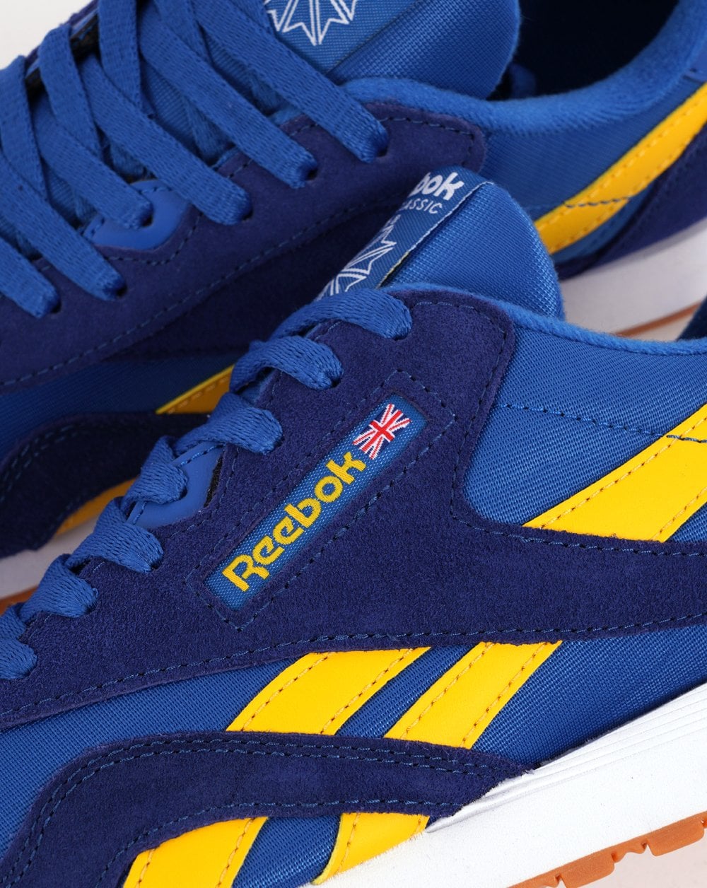 Reebok Classic Trainers Blue Yellow - Image 3