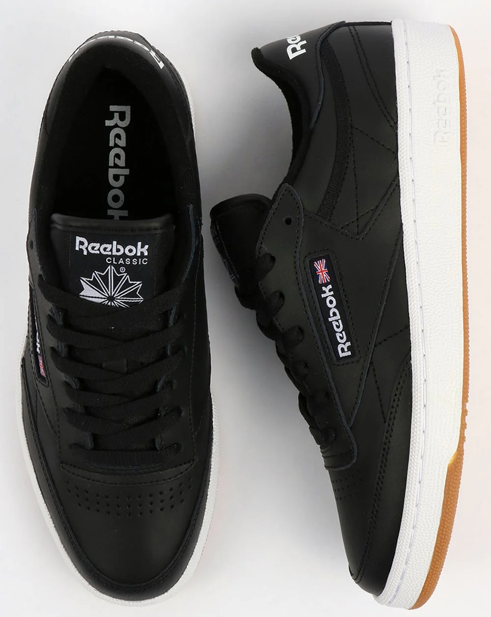 Reebok Club C 85 Trainers Black/White - Image 2