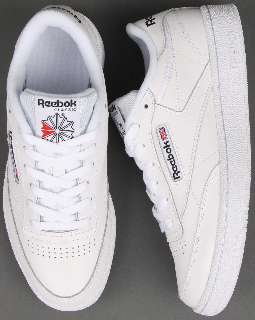 Reebok Club C 85 Trainers White/Black - Image 2