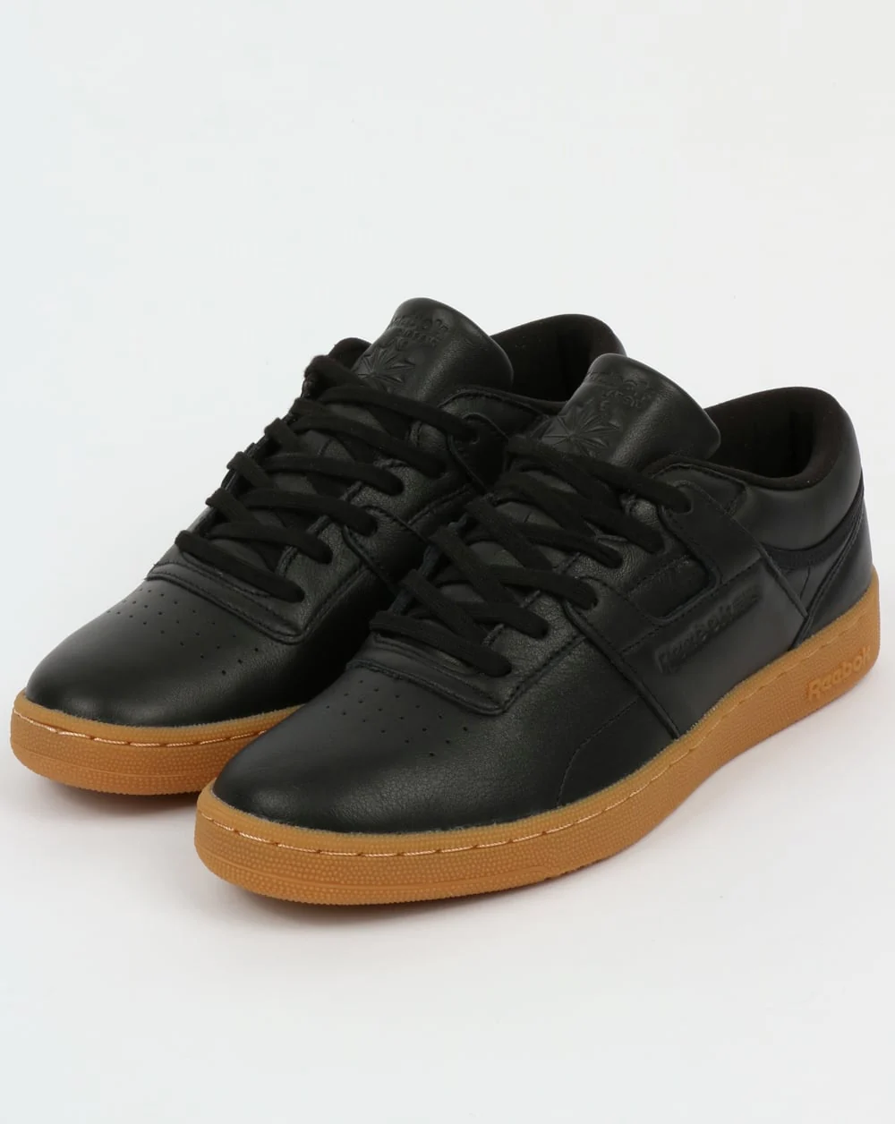 Reebok Club Workout Trainers Black/Gum - Image 3