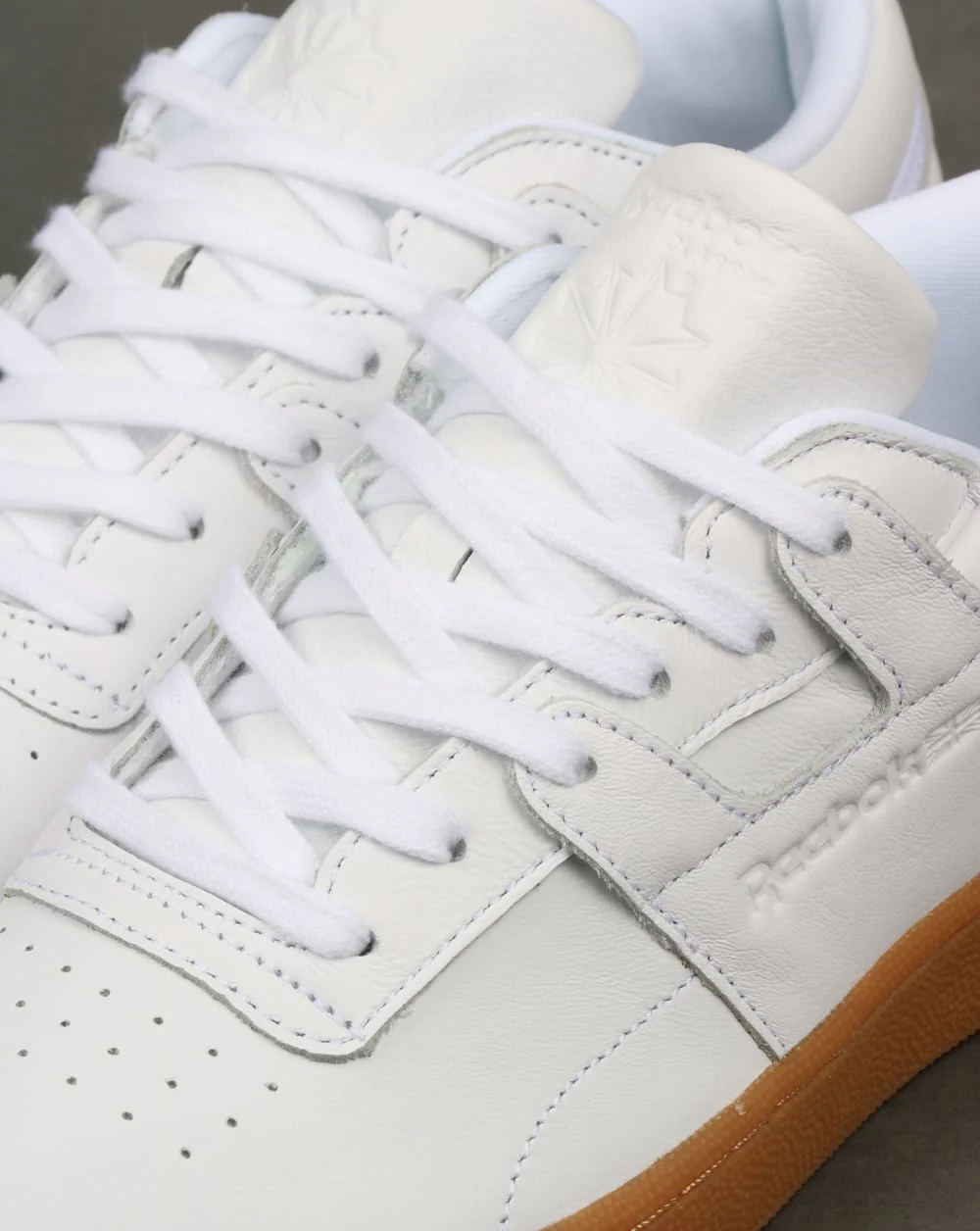 Reebok Club Workout Trainers White/Gum - Image 4