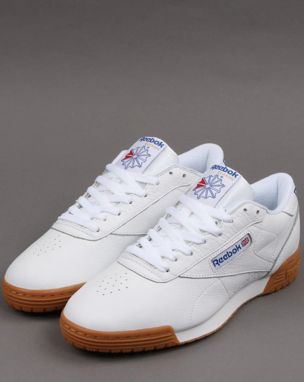Reebok Exofit Lo Clean Trainers White/Royal/Gum - Image 3