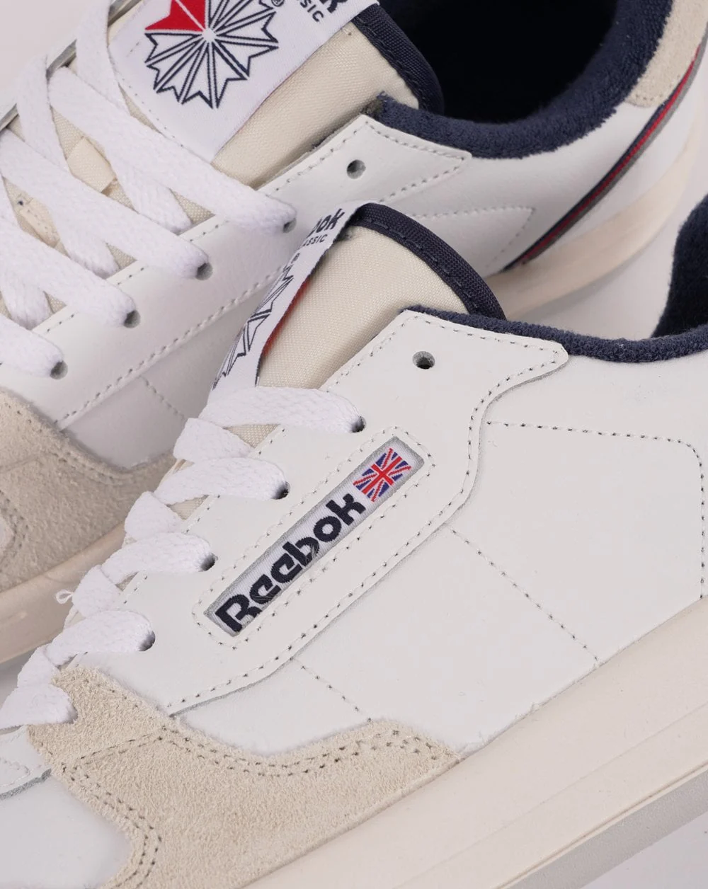 Reebok Phase Court Trainers White/Chalk/Navy - Image 3