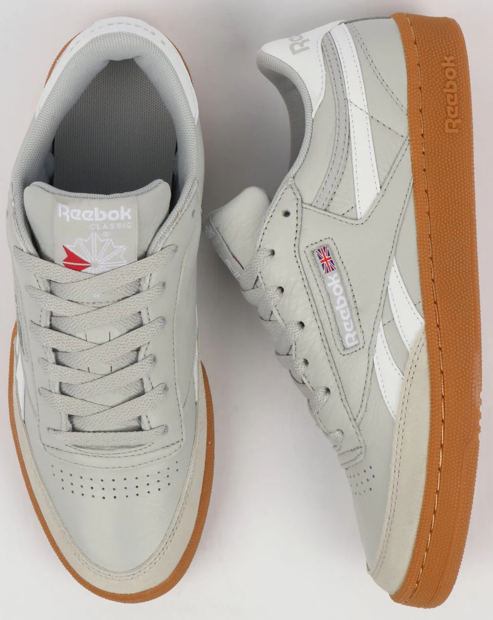 Reebok Revenge Plus Gum Trainers Skull Grey/White - Image 2