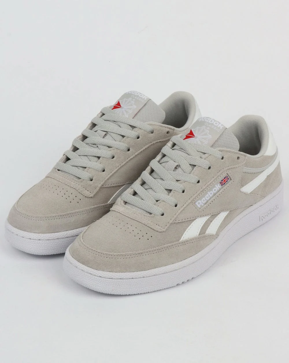 Reebok Revenge Plus Trainers Grey/White - Image 3