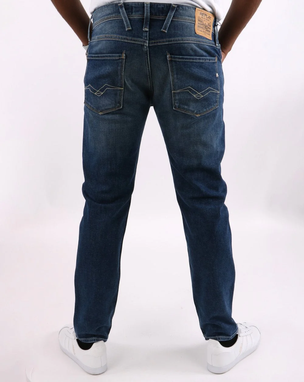 Replay Anbass No Thema Jeans Deep Blue - Image 3