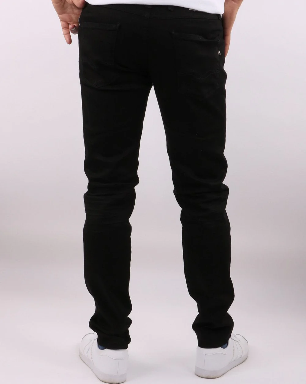 Replay Anbass Slim Fit Jeans Black - Image 3