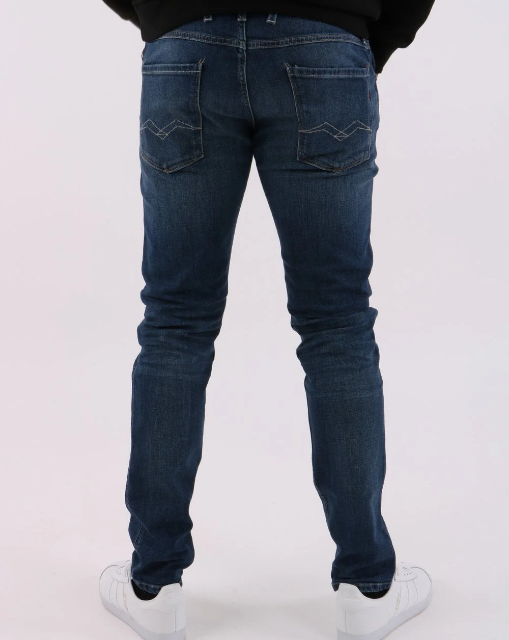 Replay Anbass Slim Fit Jeans Medieval Blue - Image 3