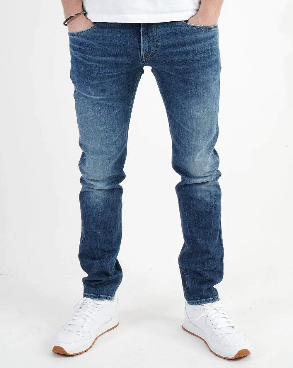 Replay Anbass Slim Fit Jeans Medium Blue - Image 2