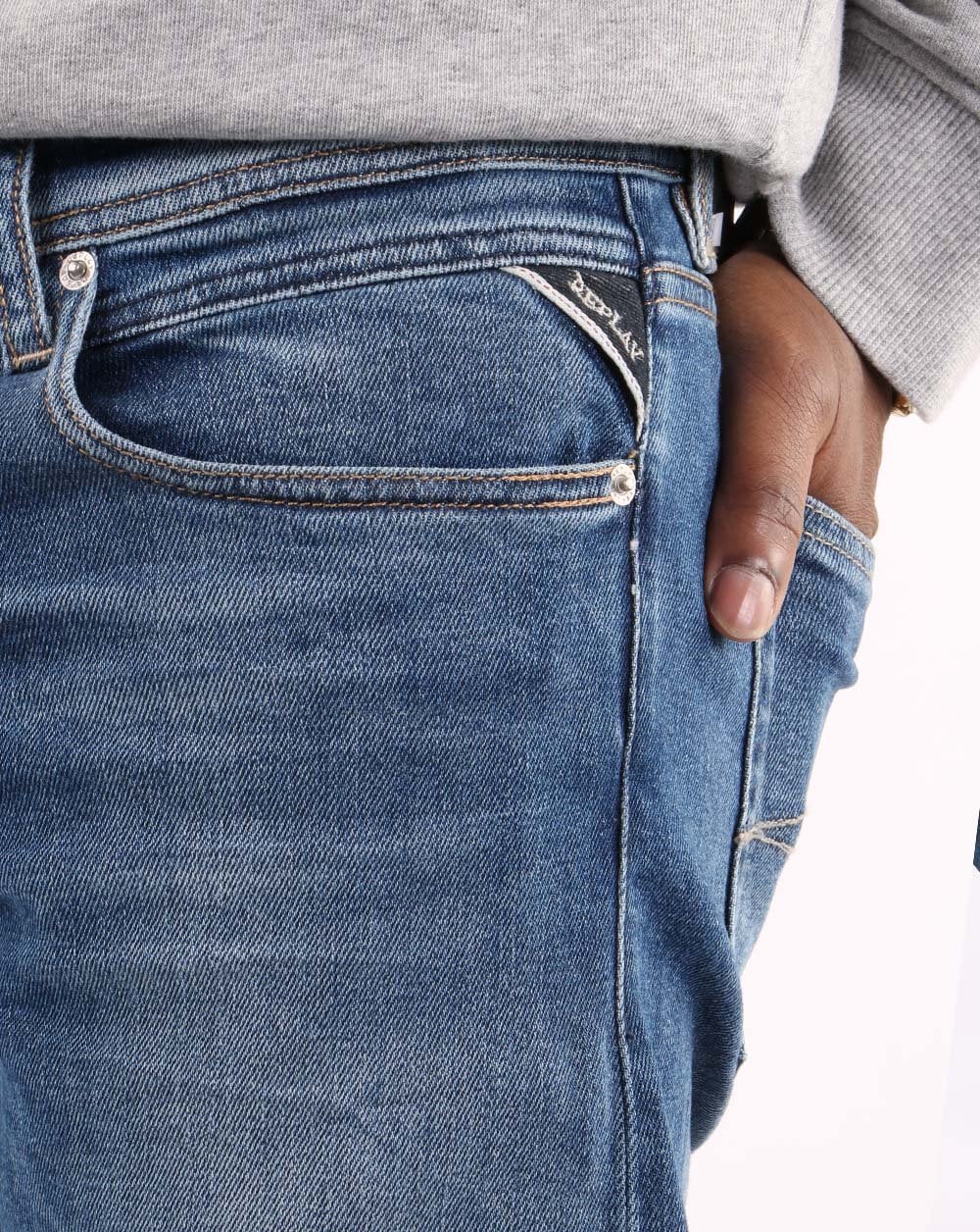 Replay Grover Jeans Medium Blue - Image 2