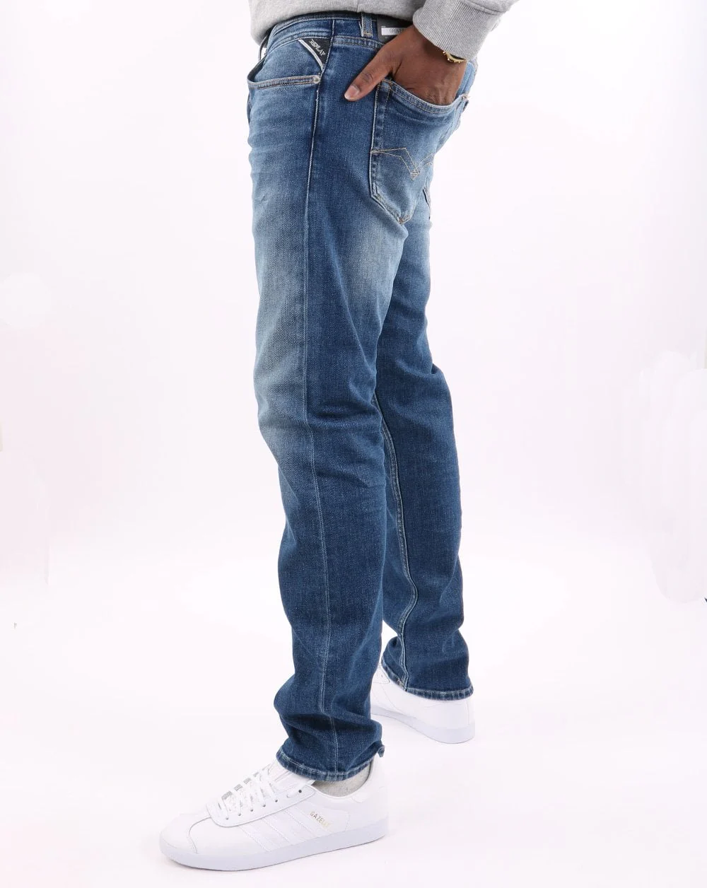 Replay Grover Jeans Medium Blue - Image 3