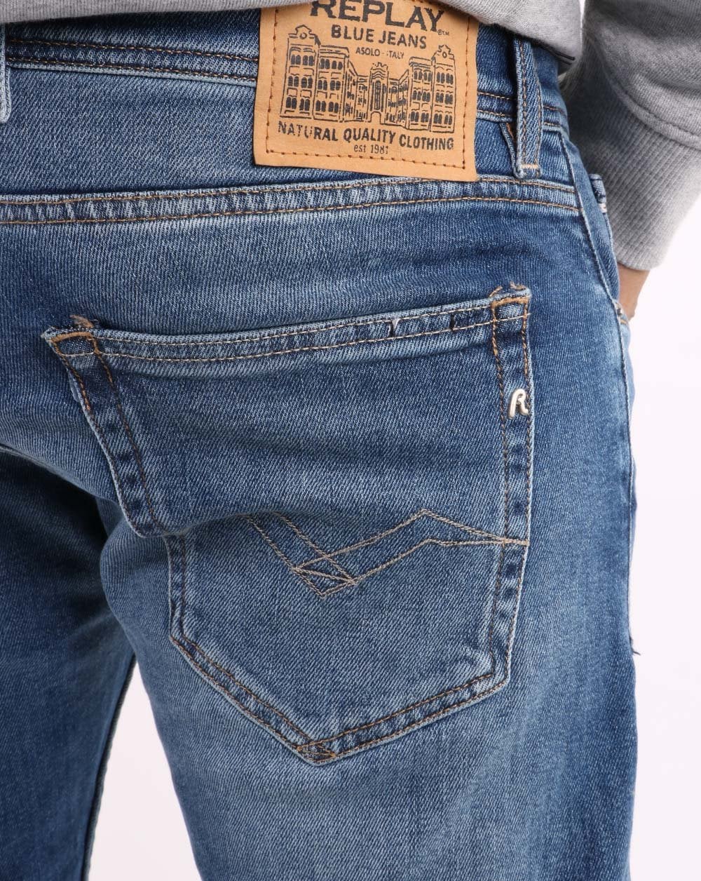 Replay Grover Jeans Medium Blue - Image 5