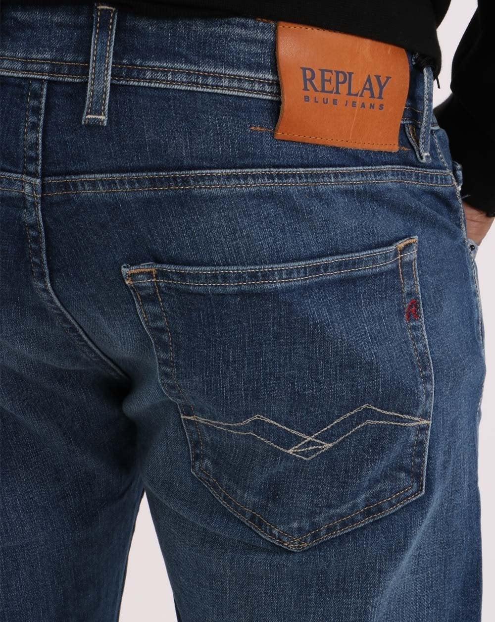 Replay Grover Jeans Medium Blue - Image 4