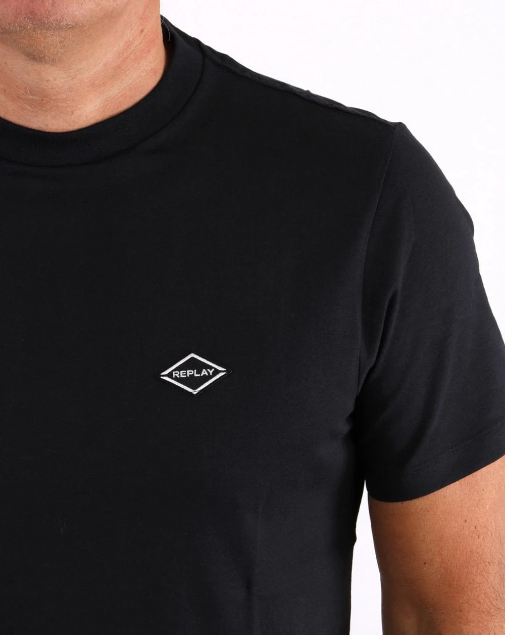 Replay Logo T-shirt Navy - Image 2