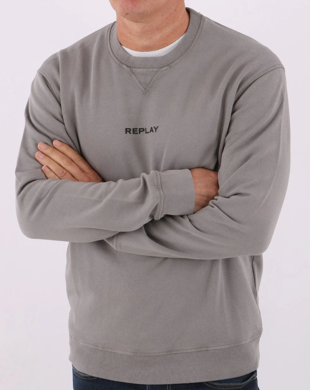 Replay Sweatshirt Grey - Image 3