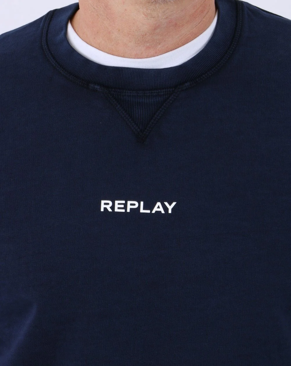 Replay Sweatshirt Navy - Image 2