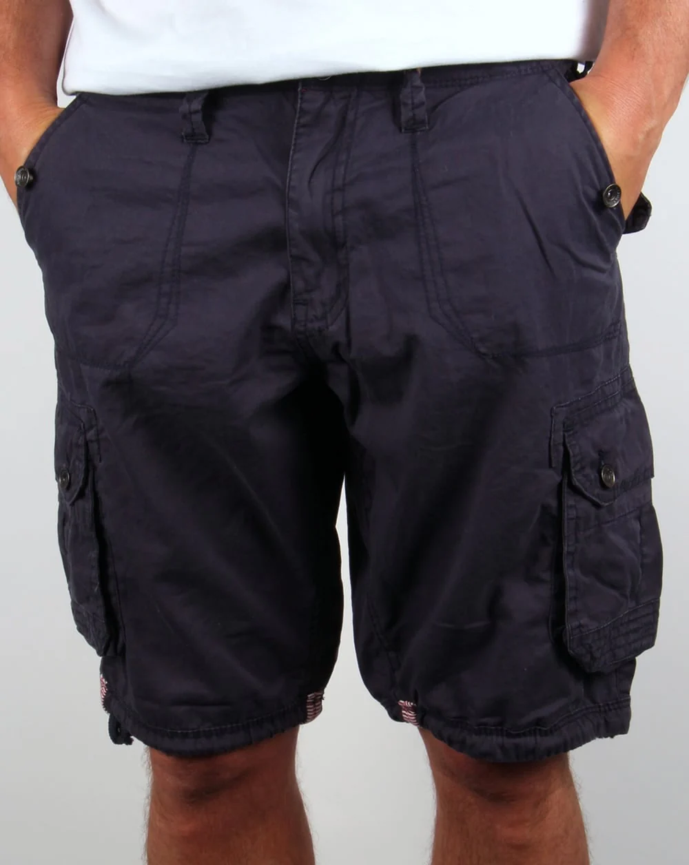 Ringspun Combat Shorts Navy Blue