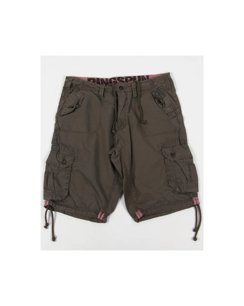 Ringspun Combat Shorts Olive Green