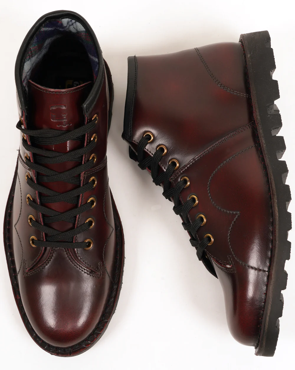 Grafters Monkey Boots Bordeaux - Image 3