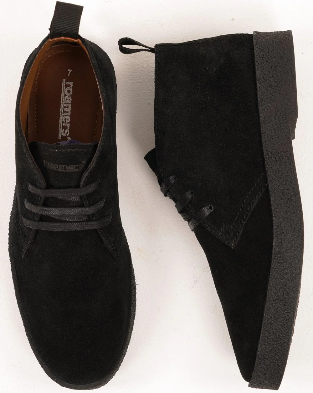Roamers Revolver Suede Boots Black - Image 3