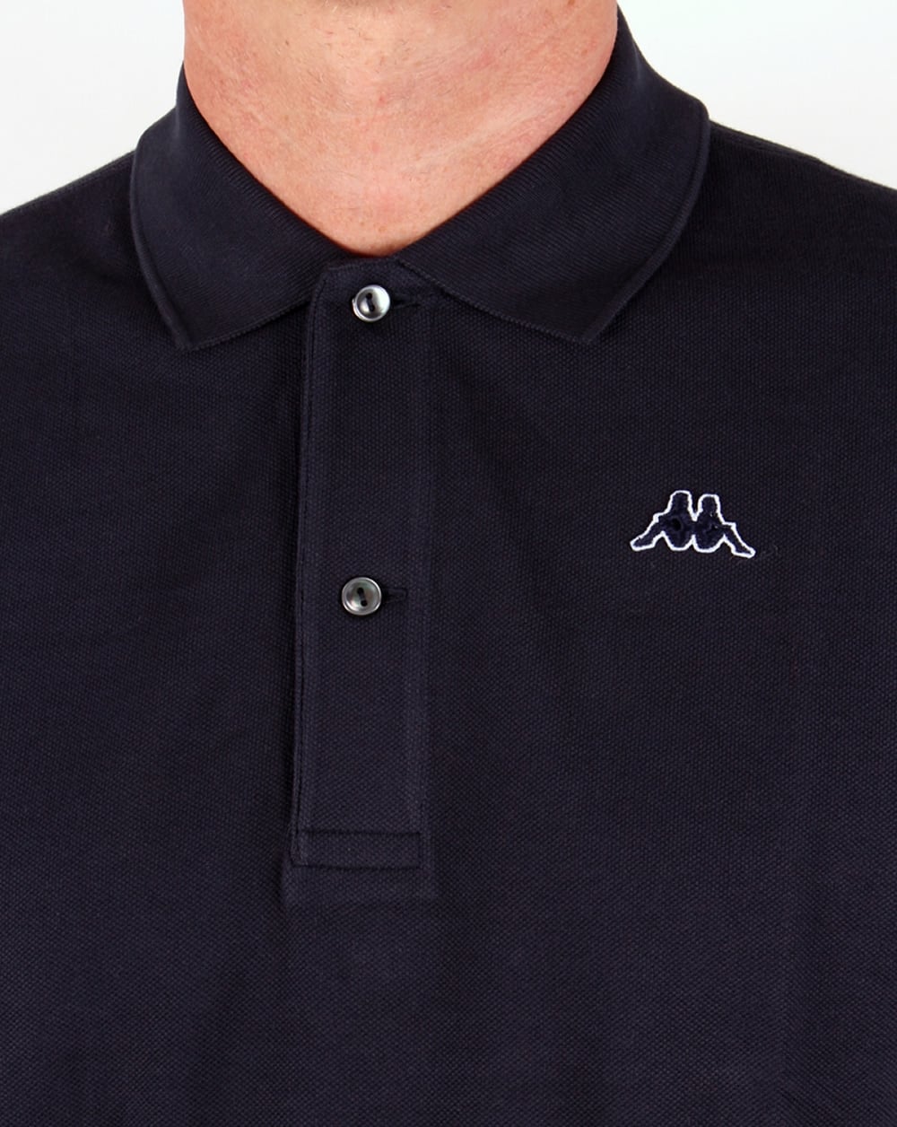 Robe Di Kappa Aarberg Long Sleeve Polo Shirt Navy - Image 2