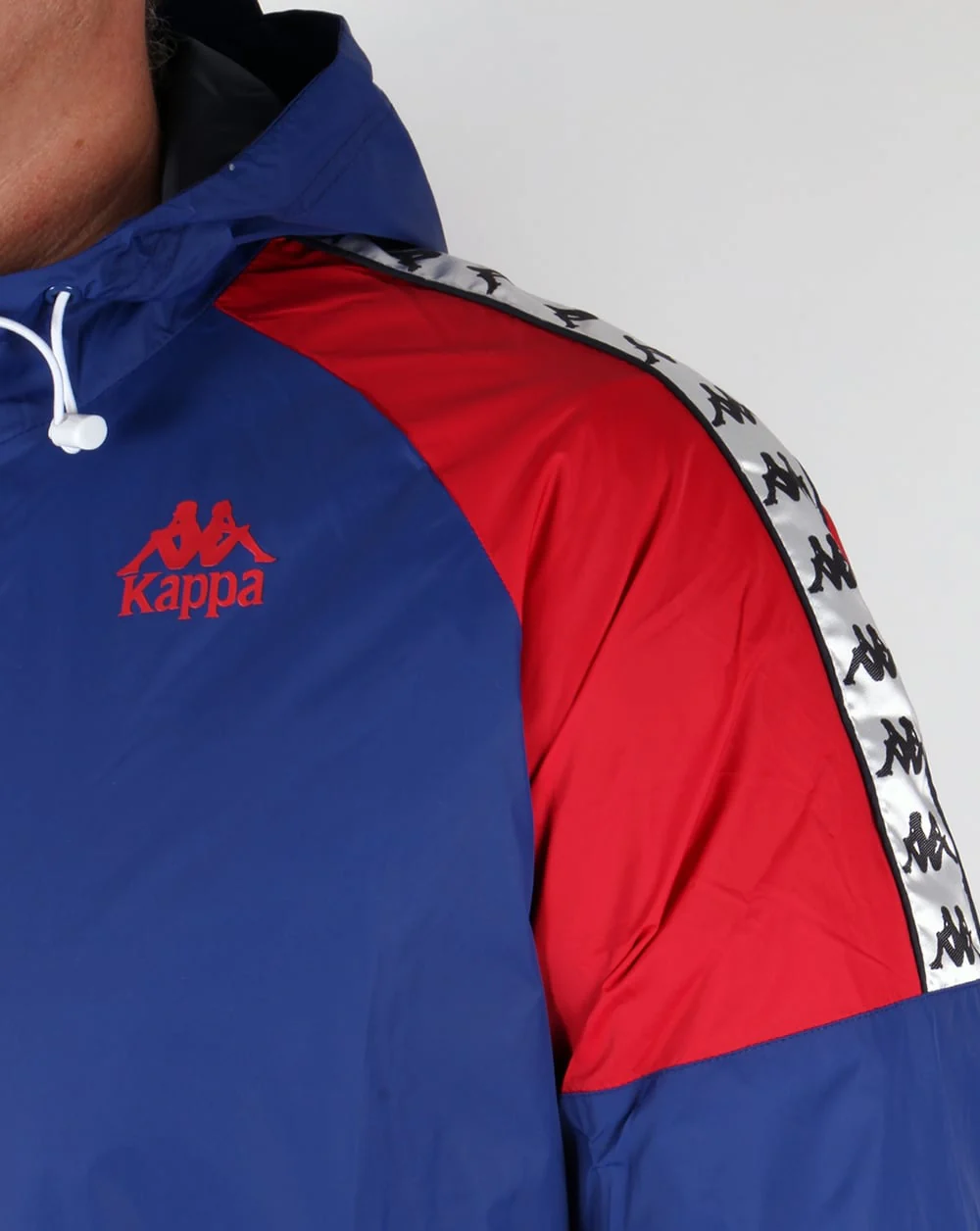 Robe Di Kappa Anfield Hooded Jacket Royal Blue/Red - Image 3