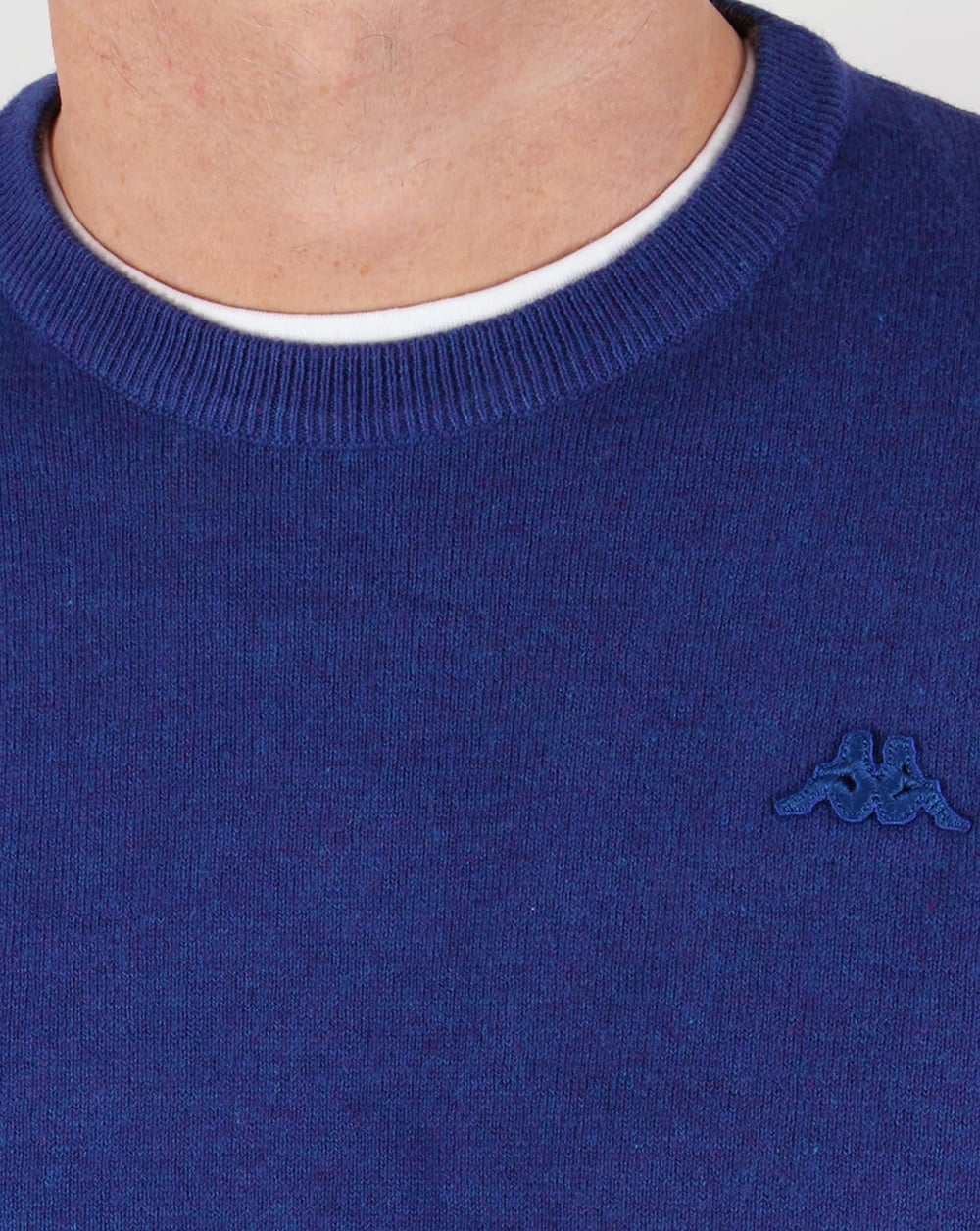 Robe Di Kappa Cotton Cashmere Crew Neck Jumper Dark Royal Blue - Image 2