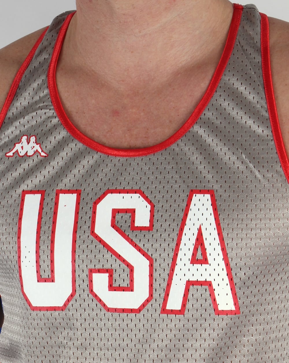 Robe Di Kappa LA84 USA Olympic Vest Silver Grey - Image 2