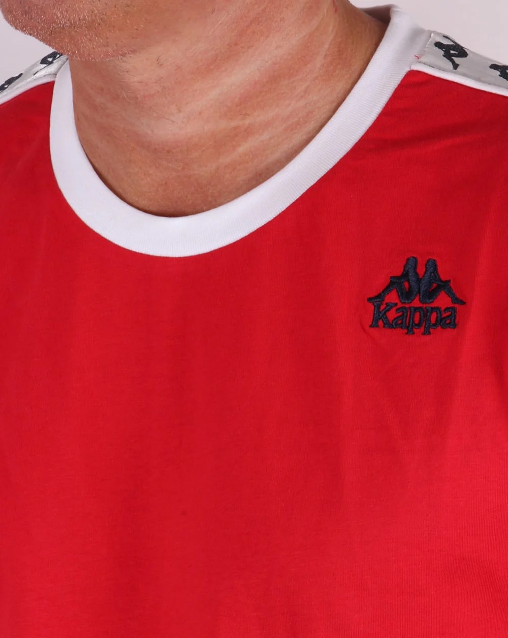 Robe Di Kappa Logo Ringer Taping T-shirt Red - Image 2