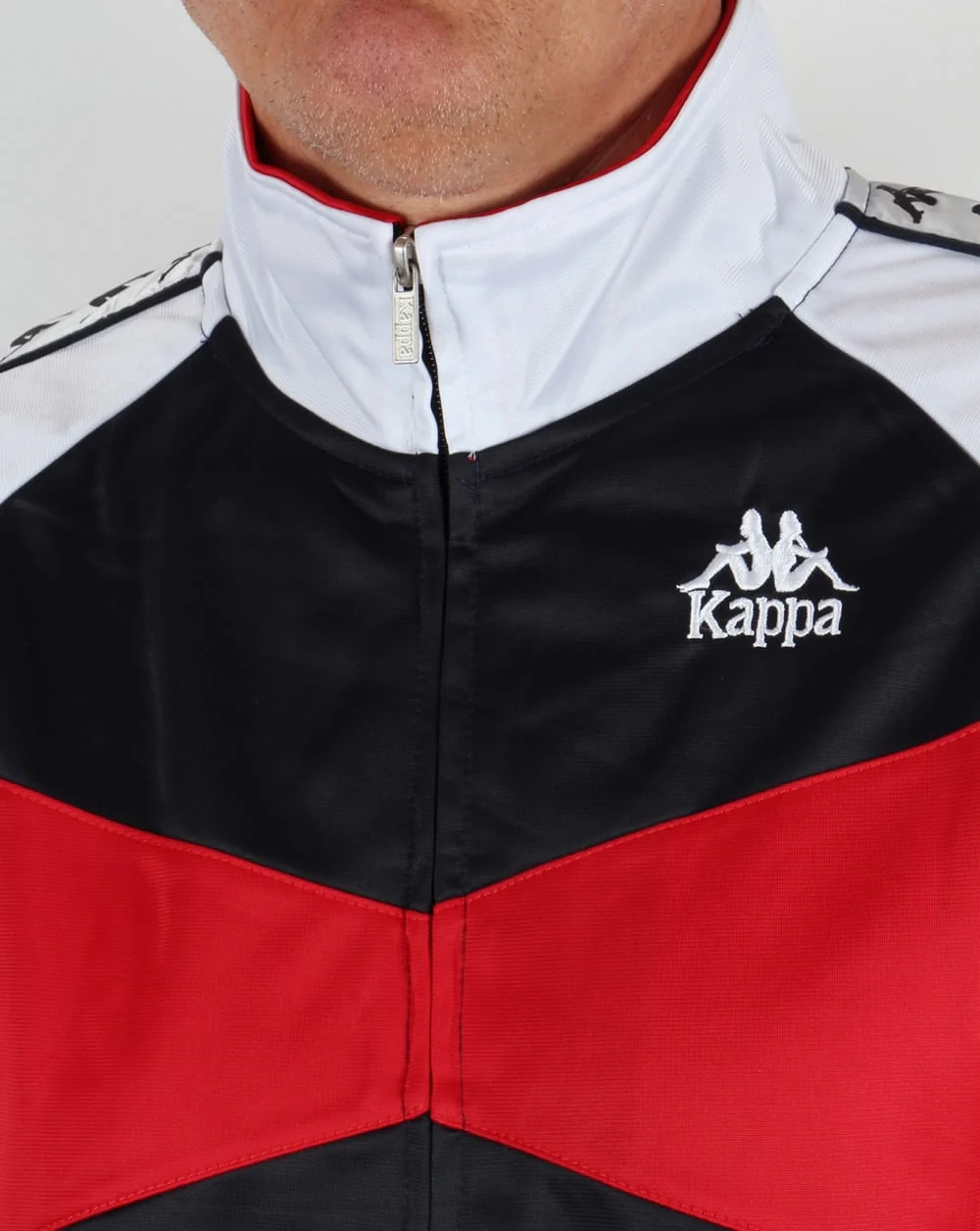 Robe Di Kappa Trafford Track Top Navy/Red/White - Image 2