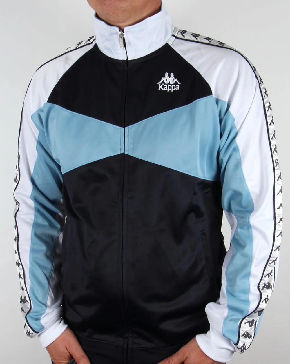 Robe Di Kappa Trafford Track Top Navy/Sky/White