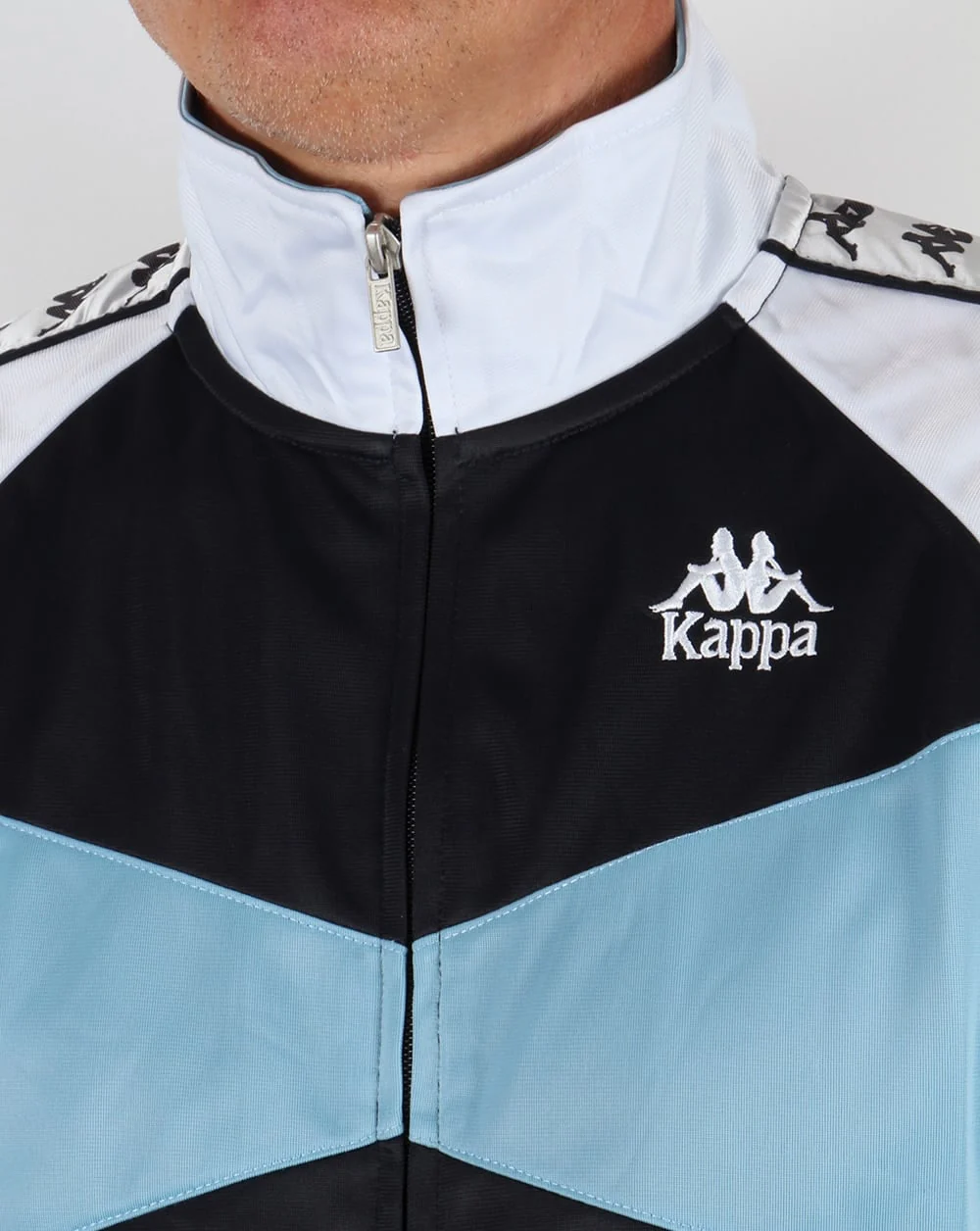 Robe Di Kappa Trafford Track Top Navy/Sky/White - Image 2
