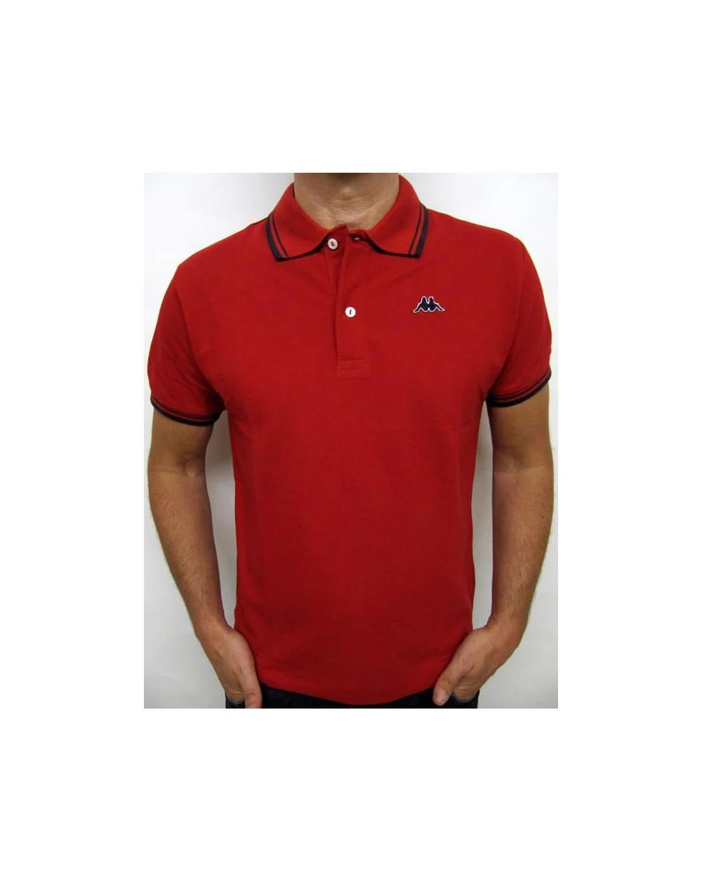 Robe Di Kappa Twin Tipped Polo Shirt Red/navy