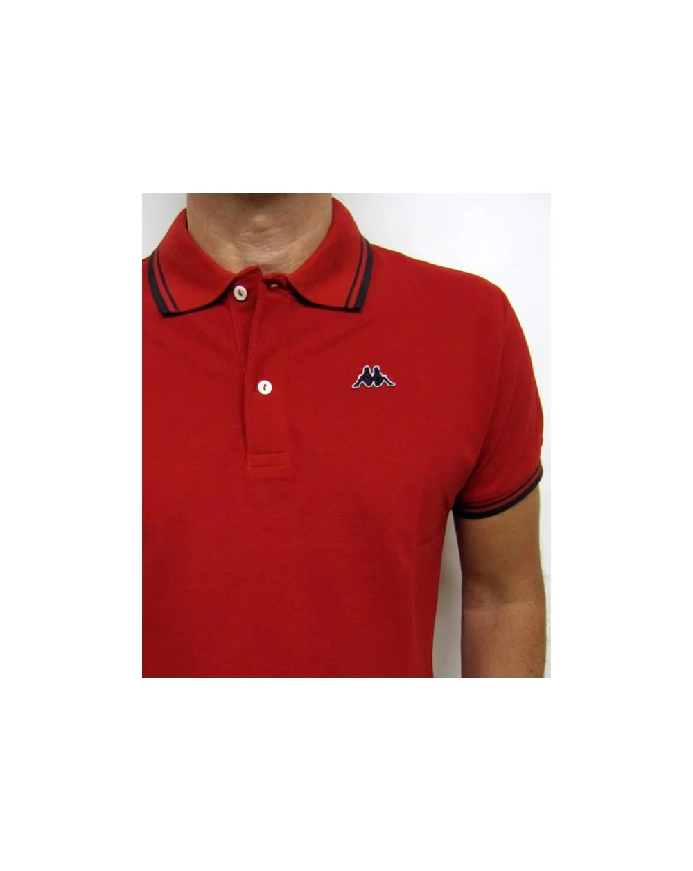 Robe Di Kappa Twin Tipped Polo Shirt Red/navy - Image 2