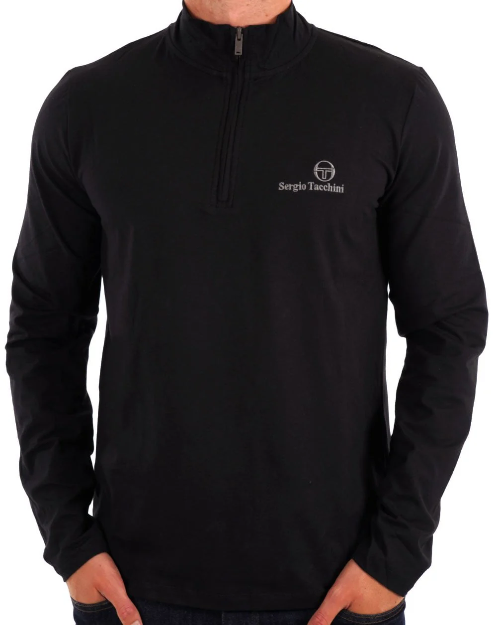 Sergio Tacchini 1/4 Zip Top Black