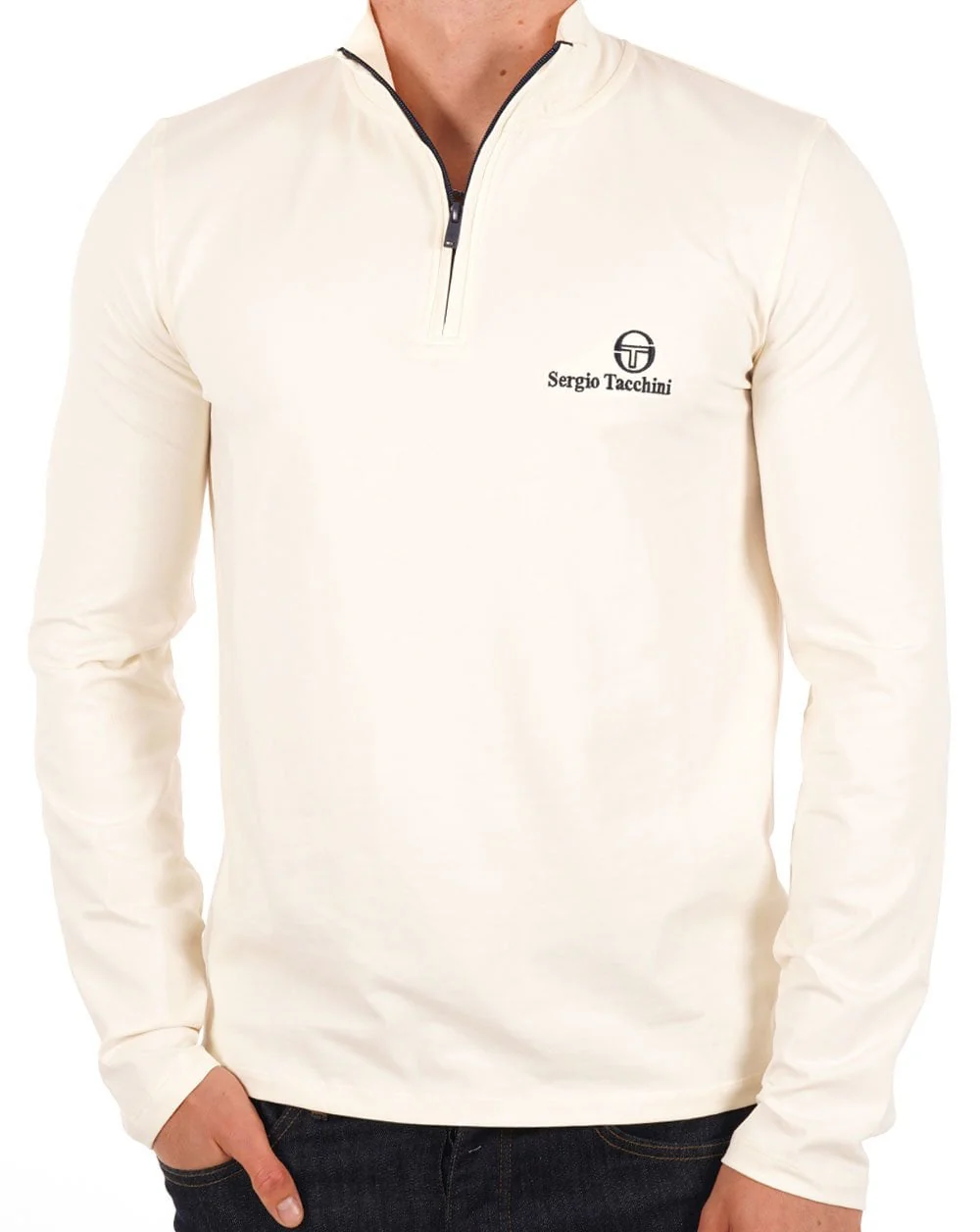 Sergio Tacchini 1/4 Zip Top Gardenia