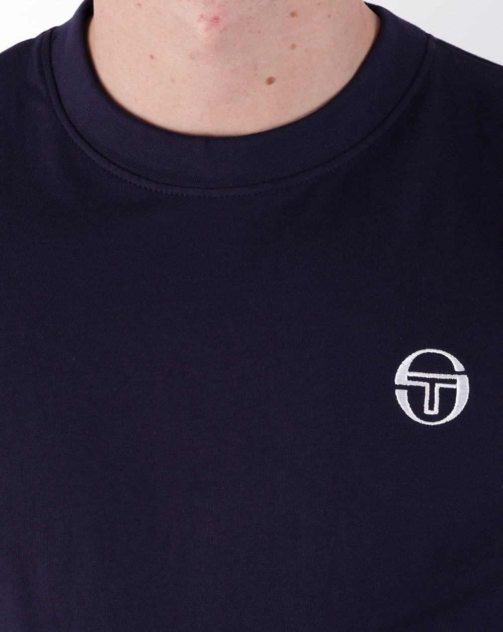 Sergio Tacchini 2 Stripe T Shirt Navy Gold - Image 2