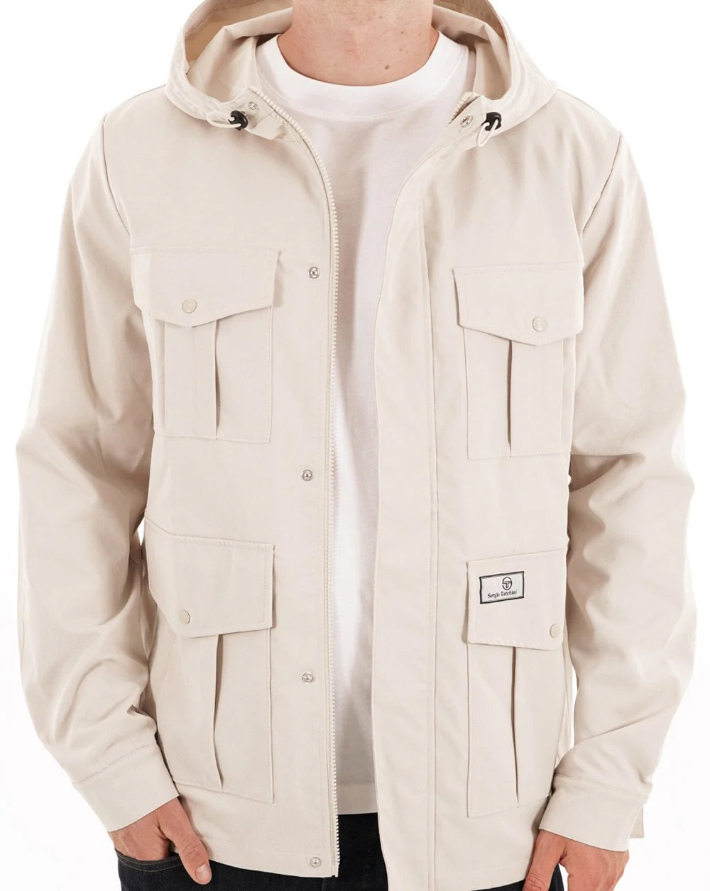 Sergio Tacchini 4 Pocket Jacket Oatmeal - Image 4