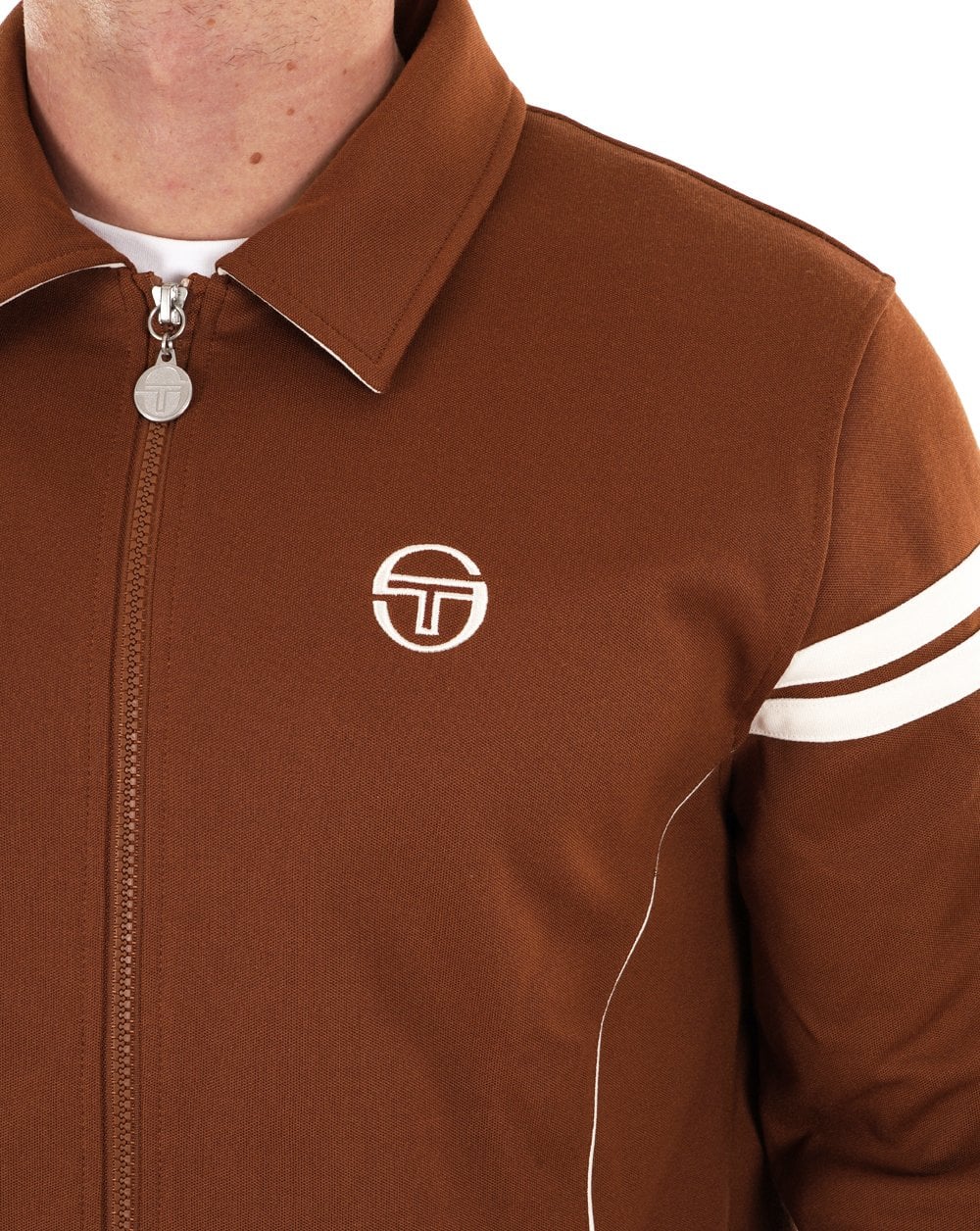 Sergio Tacchini 70s Track Top Brown Gardenia - Image 3