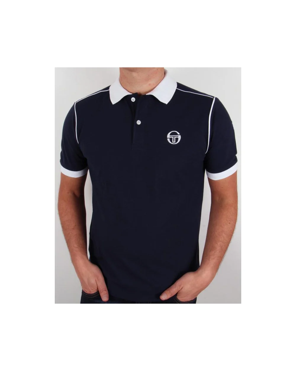 Sergio Tacchini Ace Polo Shirt Navy