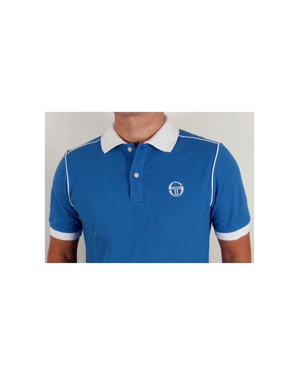 Sergio Tacchini Ace Polo Shirt Royal Blue - Image 3