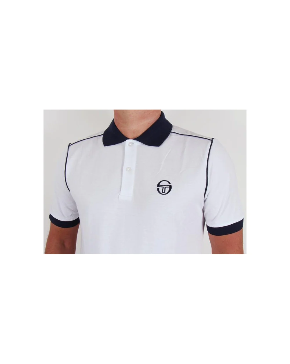 Sergio Tacchini Ace Polo Shirt White - Image 2