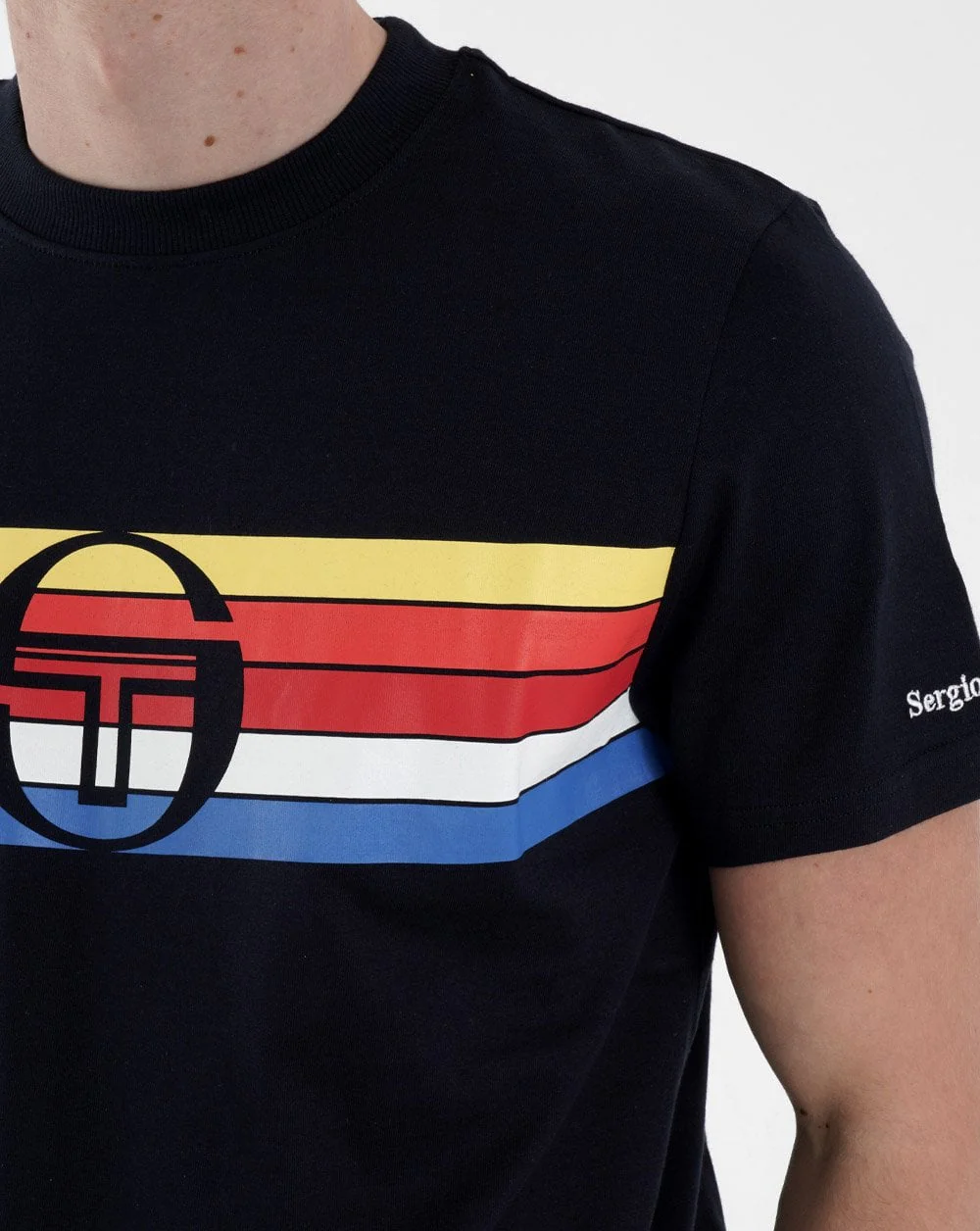 Sergio Tacchini Adamo T Shirt Navy - Image 2