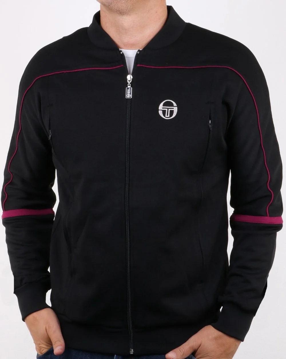 Sergio Tacchini Amiscora Track Top Black/Purple