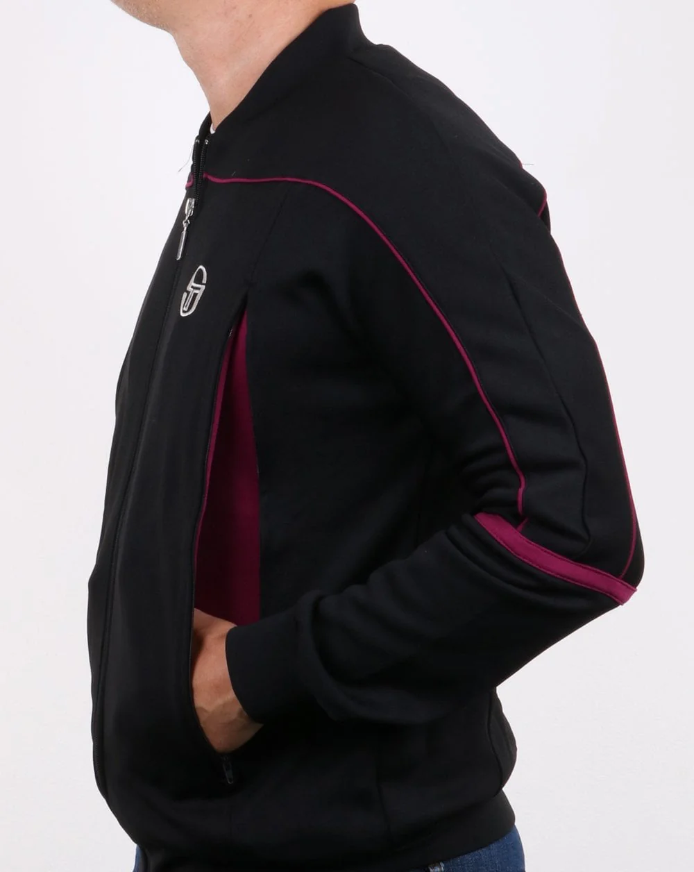 Sergio Tacchini Amiscora Track Top Black/Purple - Image 3