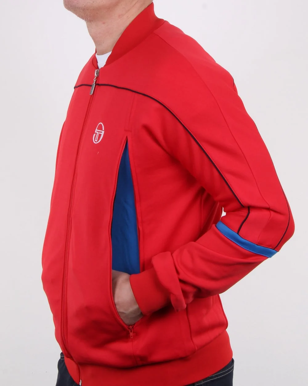 Sergio Tacchini Amiscora Track Top Red/royal - Image 2