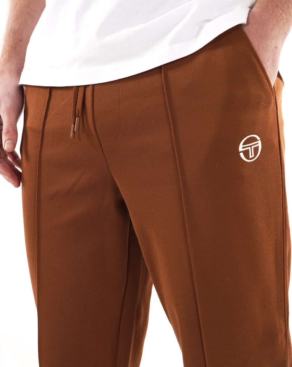 Sergio Tacchini Armando Track Pants Mocha - Image 2