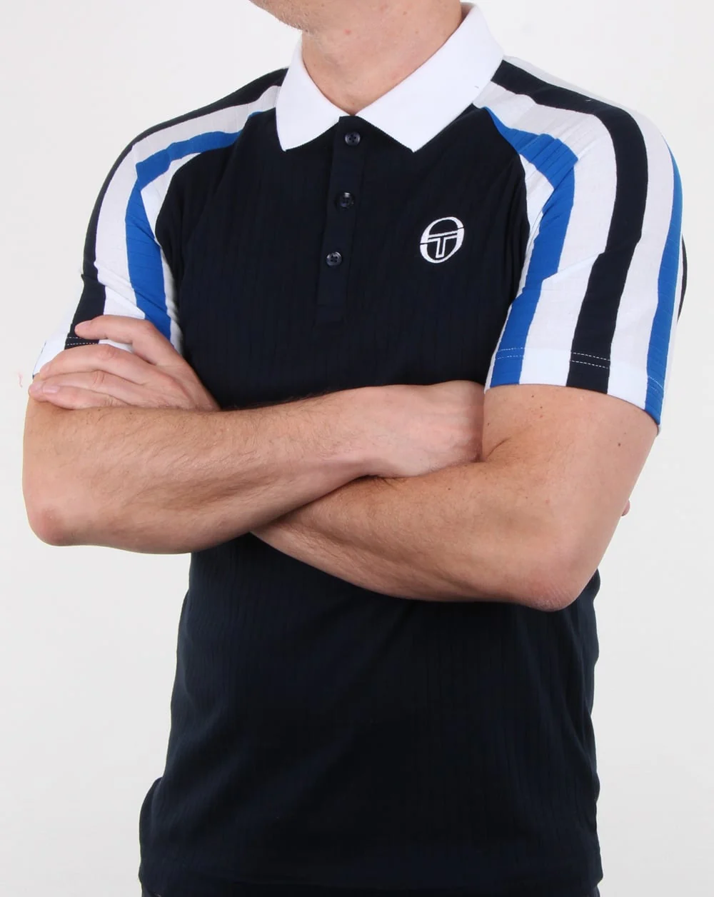 Sergio Tacchini Blow Polo Shirt Navy/royal - Image 3